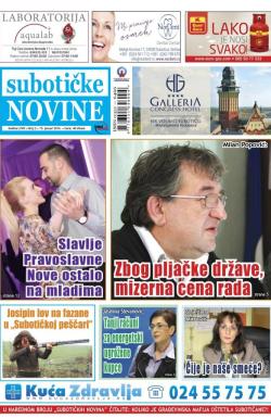 Nove Subotičke novine - broj 2, 15. jan 2016.