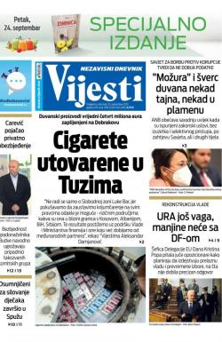 Vijesti - broj 8425, 23. sep 2021.