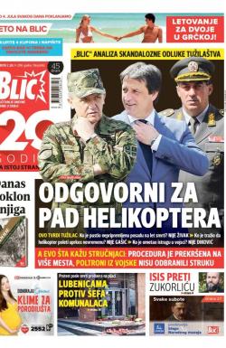 Blic - broj 6962, 2. jul 2016.