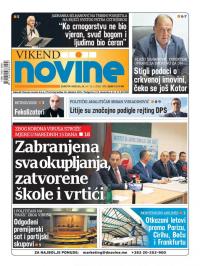 Dnevne novine - broj 2630, 14. mar 2020.