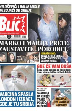 Blic - broj 8653, 1. apr 2021.