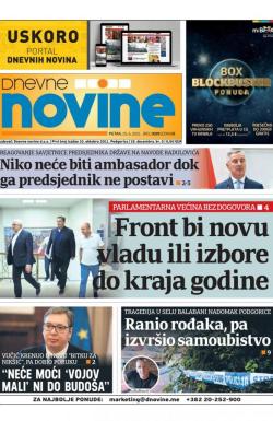 Dnevne novine - broj 3029, 25. jun 2021.