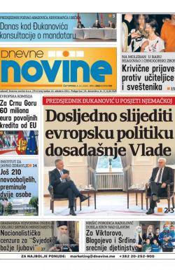 Dnevne novine - broj 2805, 8. okt 2020.