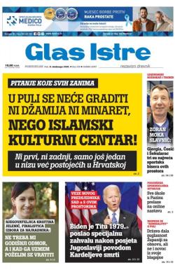 Glas Istre - broj 309, 9. nov 2020.