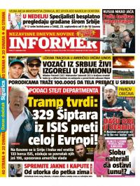 Informer - broj 1952, 21. sep 2018.