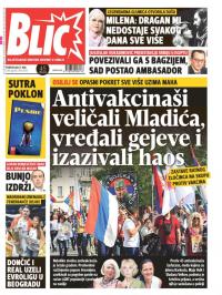 Blic - broj 7636, 21. maj 2018.