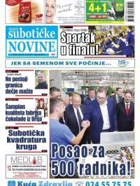 Nove Subotičke novine - broj 23, 9. jun 2017.