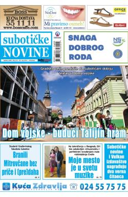 Nove Subotičke novine - broj 22, 30. maj 2014.