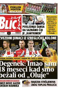 Blic - broj 7739, 1. sep 2018.