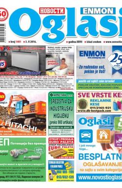 Novosti oglasi - broj 1401, 3. feb 2016.