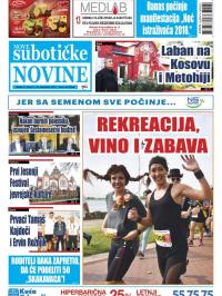 Nove Subotičke novine - broj 83, 28. sep 2018.