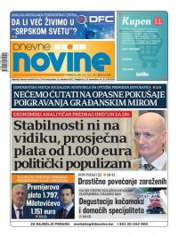 Dnevne novine - broj 3072, 16. avg 2021.