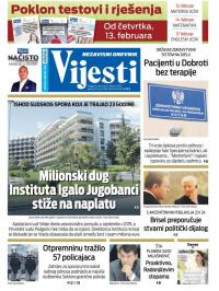 Vijesti - broj 7850, 13. feb 2020.