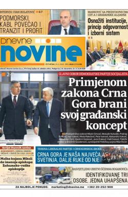 Dnevne novine - broj 2610, 20. feb 2020.