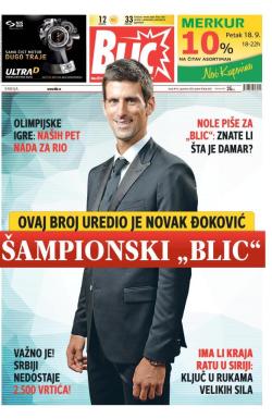 Blic - broj 6678, 16. sep 2015.