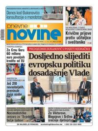 Dnevne novine - broj 2805, 8. okt 2020.