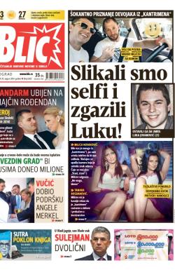 Blic - broj 6302, 29. avg 2014.