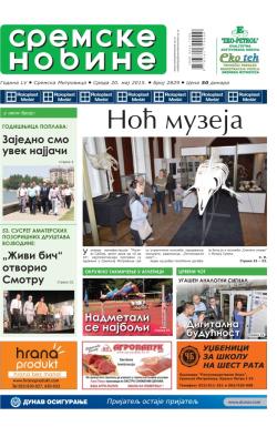 Sremske Novine - broj 2829, 20. maj 2015.