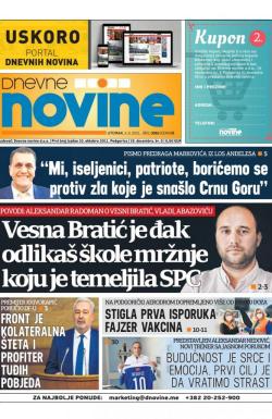 Dnevne novine - broj 3061, 3. avg 2021.