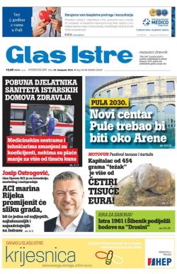 Glas Istre - broj 293, 24. okt 2022.