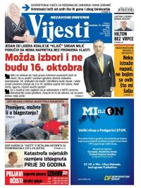 Vijesti - broj 6648, 26. sep 2016.