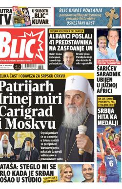 Blic - broj 7765, 27. sep 2018.