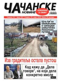 Čačanske novine - broj 787, 22. mar 2022.