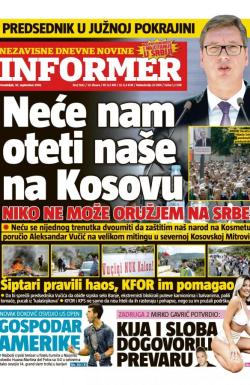 Informer - broj 1942, 10. sep 2018.