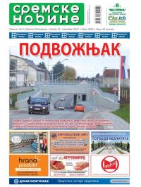 Sremske Novine - broj 2960, 22. nov 2017.