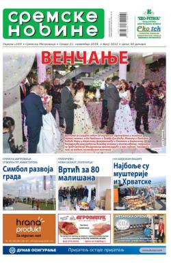 Sremske Novine - broj 3012, 21. nov 2018.