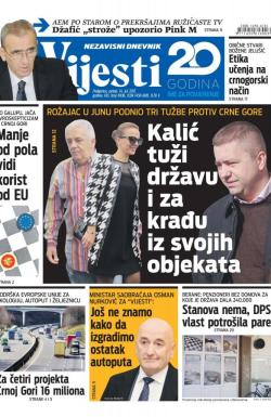 Vijesti - broj 6936, 14. jul 2017.