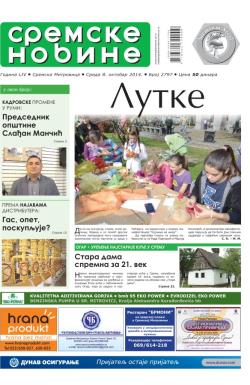 Sremske Novine - broj 2797, 8. okt 2014.