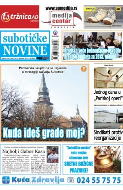 Nove Subotičke novine - broj 51, 21. dec 2012.