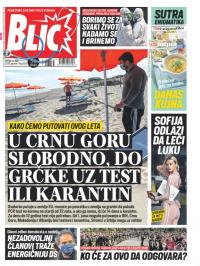 Blic - broj 8335, 13. maj 2020.