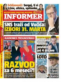 Informer - broj 2052, 21. jan 2019.