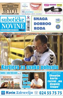 Nove Subotičke novine - broj 37, 12. sep 2014.