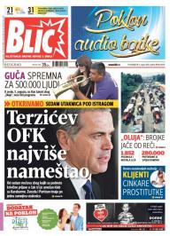 Blic - broj 6634, 3. avg 2015.