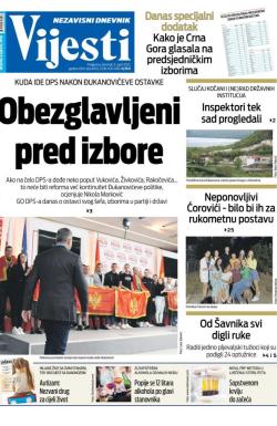 Vijesti - broj 8972, 6. apr 2023.