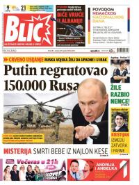 Blic - broj 6694, 2. okt 2015.