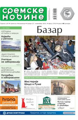 Sremske Novine - broj 2752, 27. nov 2013.