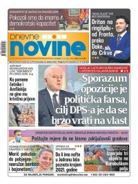 Dnevne novine - broj 2791, 22. sep 2020.