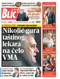 Blic - broj 6788, 6. jan 2016.