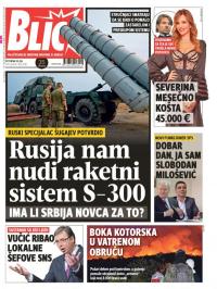 Blic - broj 7338, 20. jul 2017.