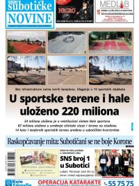 Nove Subotičke novine - broj 157, 13. mar 2020.