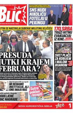 Blic - broj 8240, 28. jan 2020.