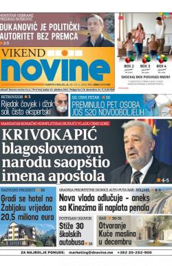 Dnevne novine - broj 2849, 28. nov 2020.