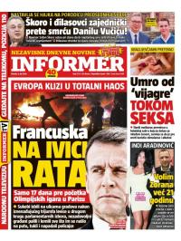 Informer - broj 3721, 9. jul 2024.