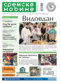 Sremske Novine - broj 2783, 2. jul 2014.