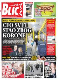 Blic - broj 8284, 13. mar 2020.