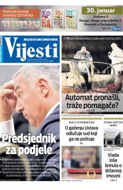 Vijesti - broj 7835, 29. jan 2020.